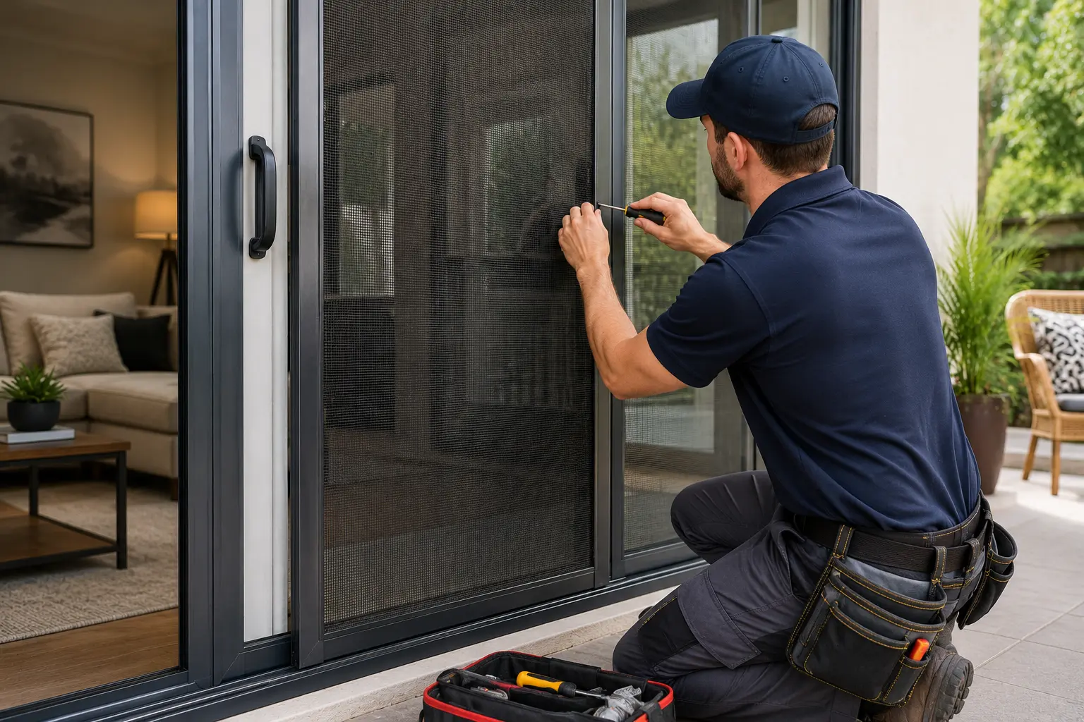 Sliding Door Screen Replacement & Repair