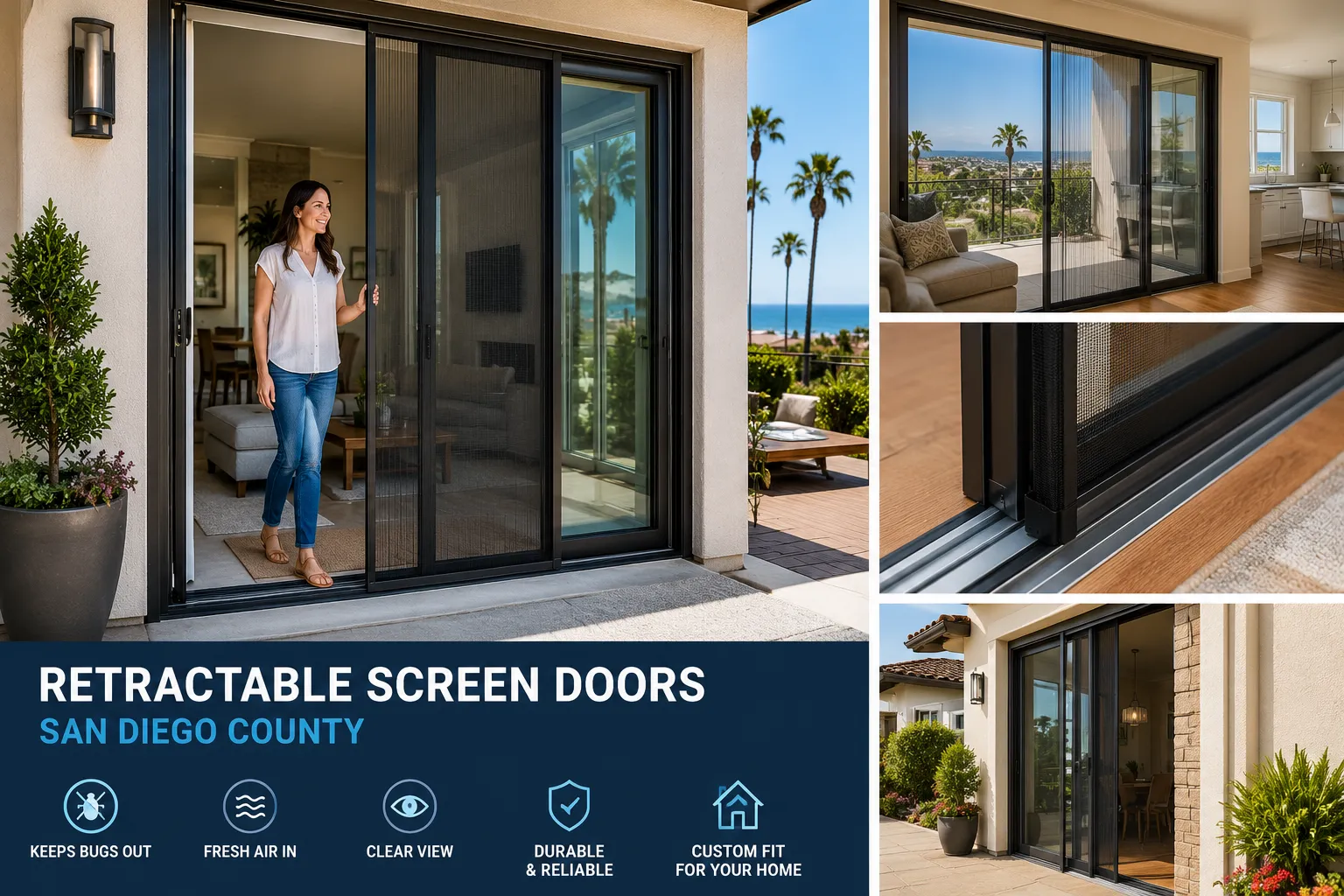 Retractable Screen Doors San Diego County