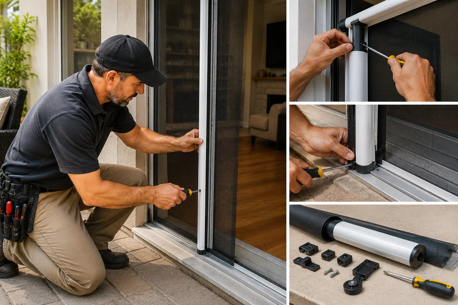 On-Site Retractable Screen Repair