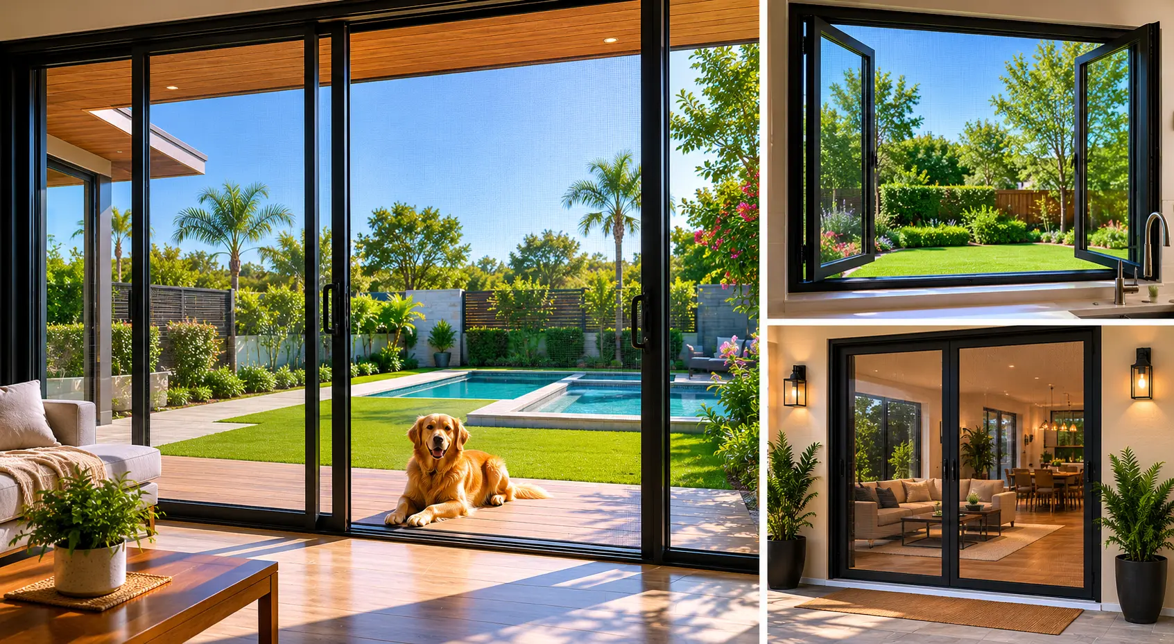 Invisible & High Transparency Window and Door Screens