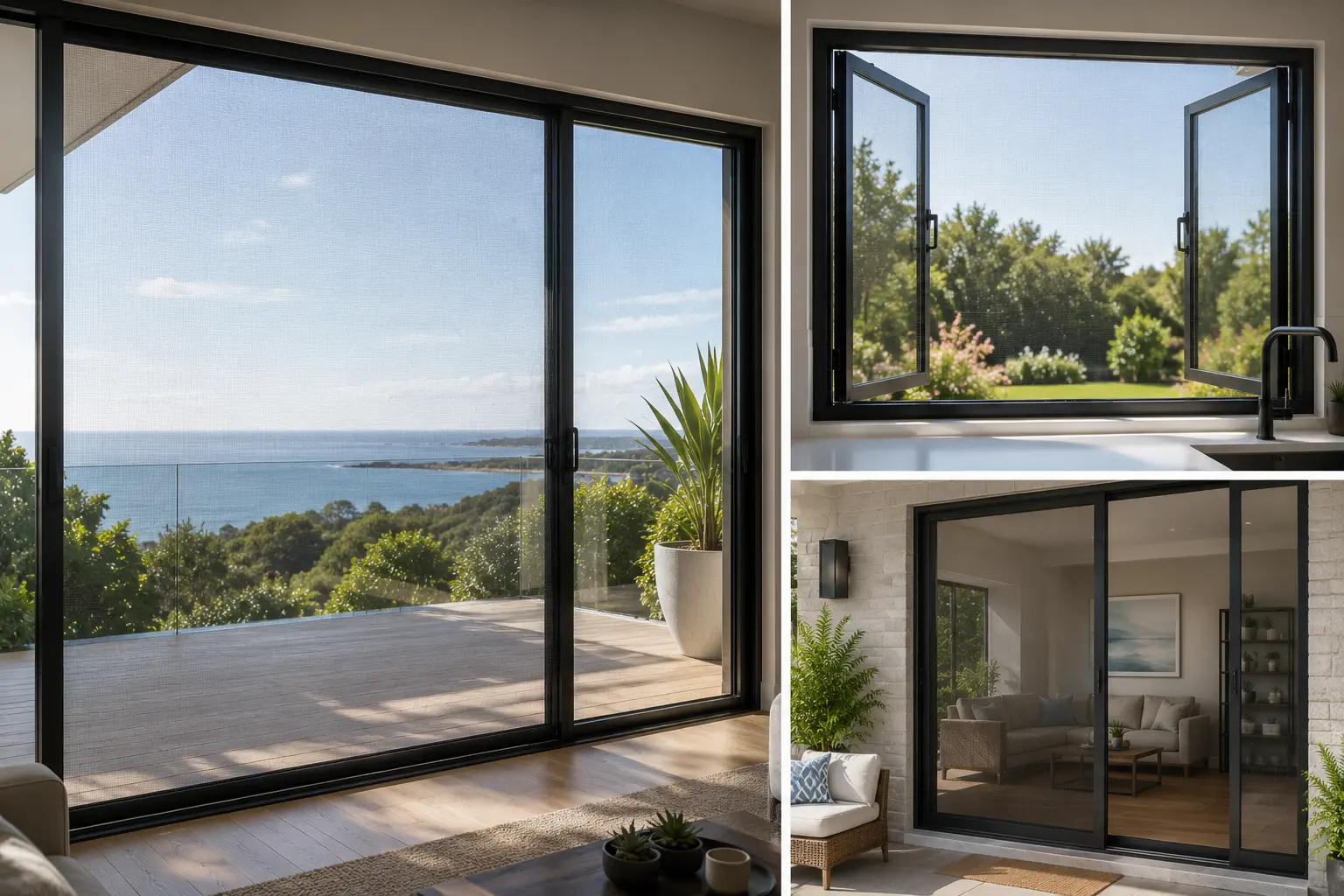 Invisible & High Transparency Window and Door Screens