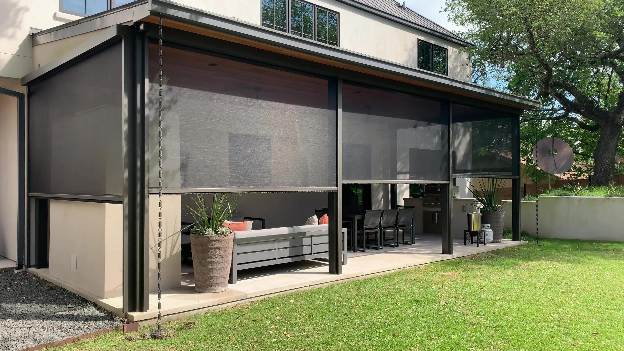 Outdoor Patio Shade System Rancho Santa Fe