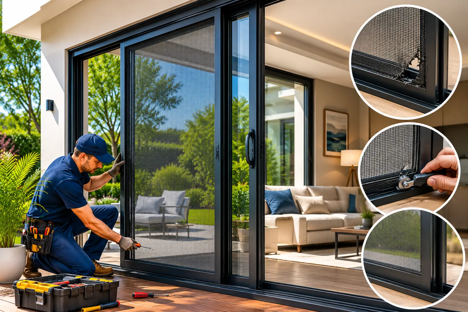 Sliding Door Screen Replacement & Repair